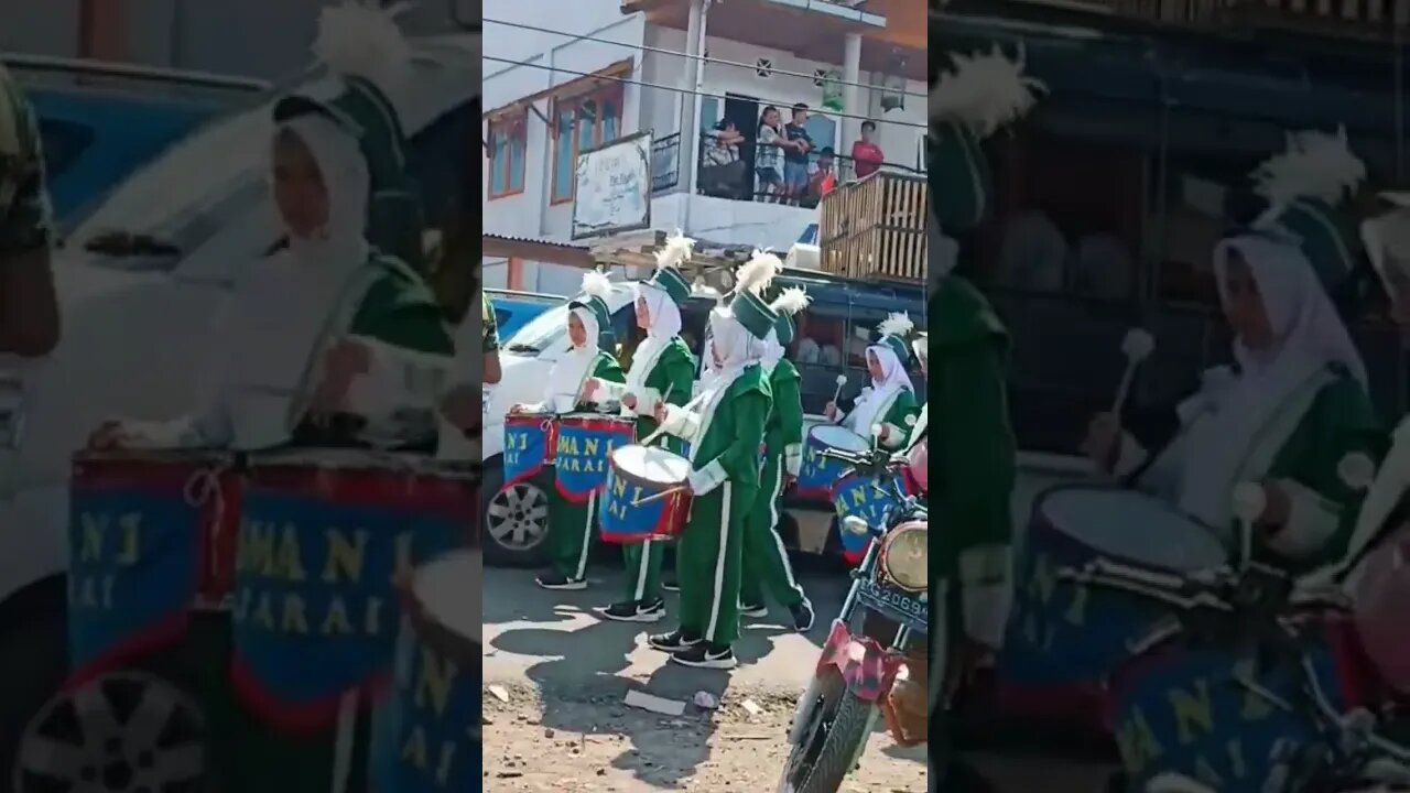 DRUMBAND SMA KEC JARAI KAB LAHAT SUMATERA SELATAN KARNAVAL HUT RI KE 7I