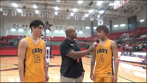 Plano East Guards Jon Tran & Jordan Mizell after the Panthers 79-68 Win Over Coppell