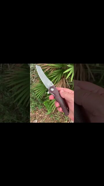 Shieldon Knives Tortank Red G10/CF scales 67 layer Damascus blade