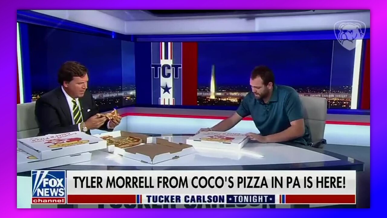 TUCKER CARLSON - LAST SEGMENT AT FOX FEATURED PIZZA DELIVER HERO 04-21-23
