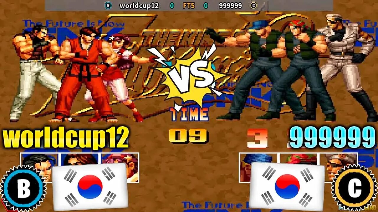 The King of Fighters '95 (worIdcup12 Vs. 999999) [South Korea Vs. South Korea]