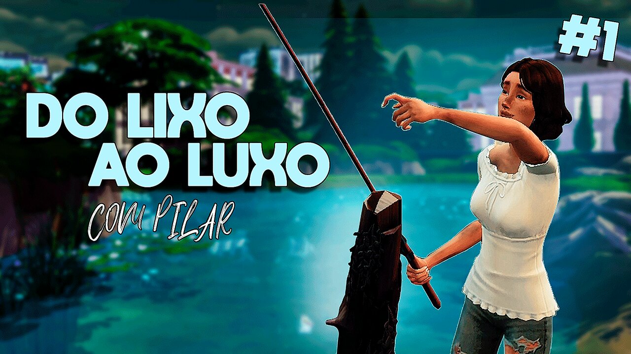 PILLAR DID HIS FIRST FISHING 🐟 🎣 | FROM TRASH TO LUXURY 🗑️ | EP1 | The Sims 4 | uchihona