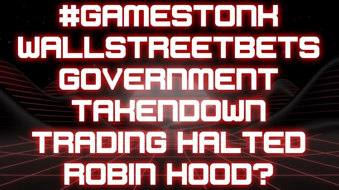 #gamestonk Wallstreetbets Government takendown Trading Halted Robin hood? #gitmolife