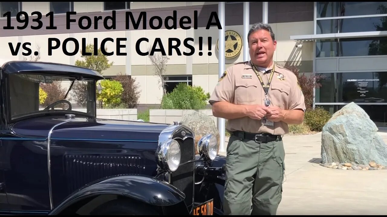 1931 Ford Model A vs. POLICE CARS! EVOC training in a Ford Model A.