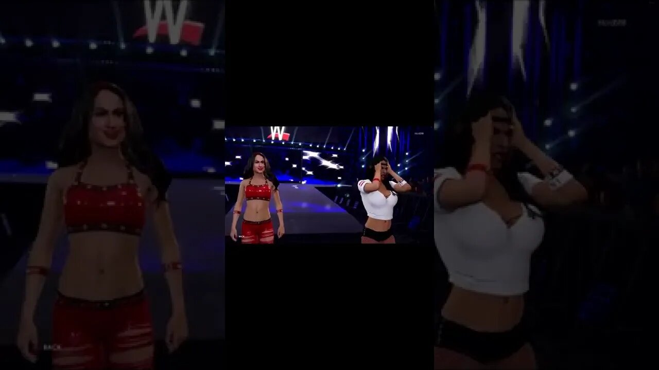 WWE 2k22 Bella Twins Entrance #shorts