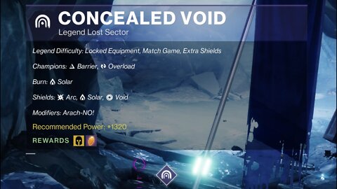 Destiny 2 Legend Lost Sector: Europa - Concealed Void 1-11-22