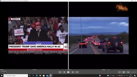 25 Mile Line Up of Cars for Trump Rally Last Night