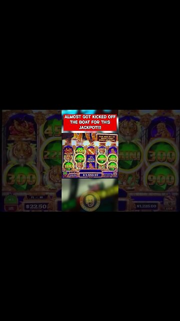 Almost got kicked off the boat for this jackpot!!! #jackpot #mightycash