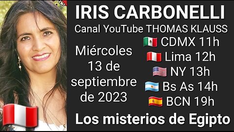 Los misterios de Egipto // Iris Carbonelli 🇵🇪 @irismujerarcoiris (13-9-23)