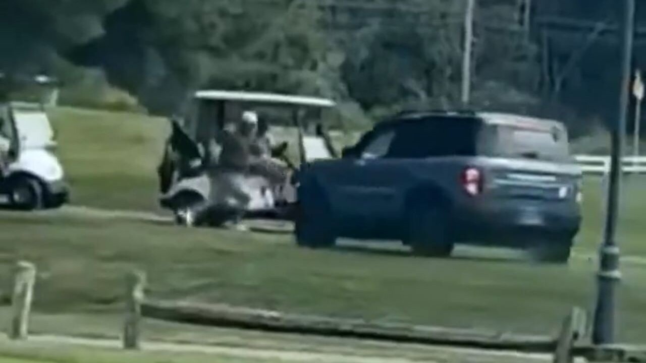 Drunk Driver In An SUV Nearly Kills A Bunch Of Golfers On The Pitch