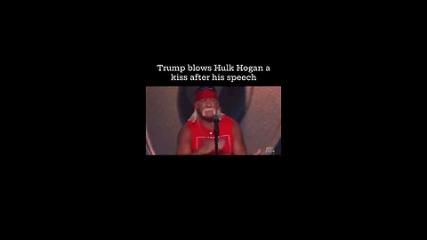 Trump and Hulk Hogan RNC gay bromance