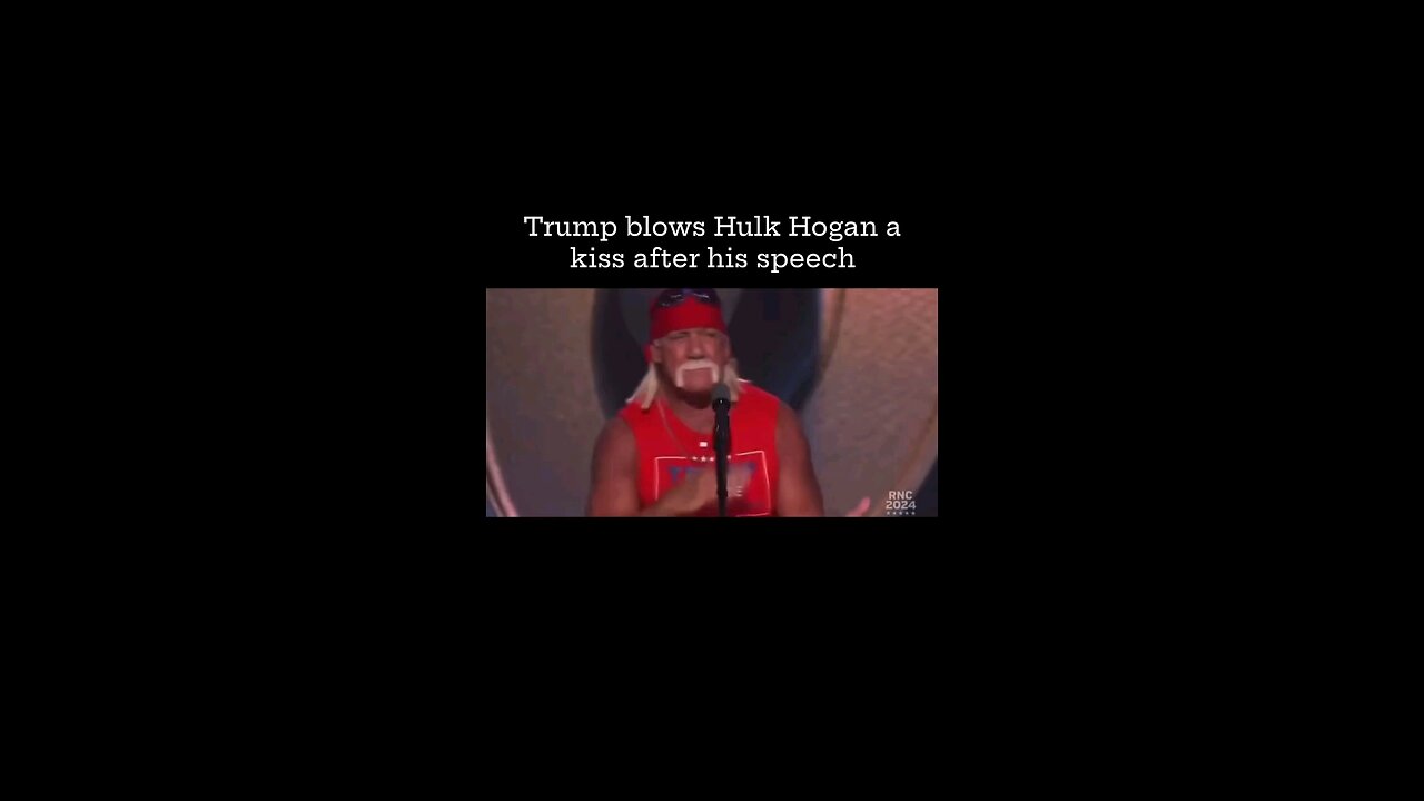 Trump and Hulk Hogan RNC gay bromance