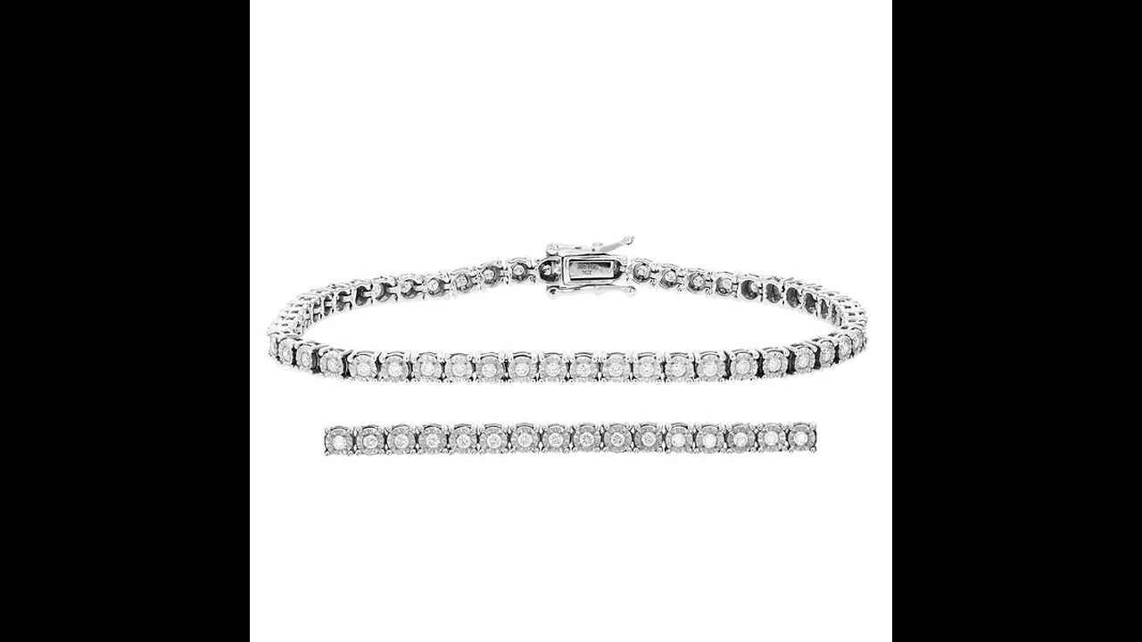 Sponsored Ad - BHUBREA Tennis Bracelets for Women Men with CZ 925 Sterling Silver White Gold Pl...