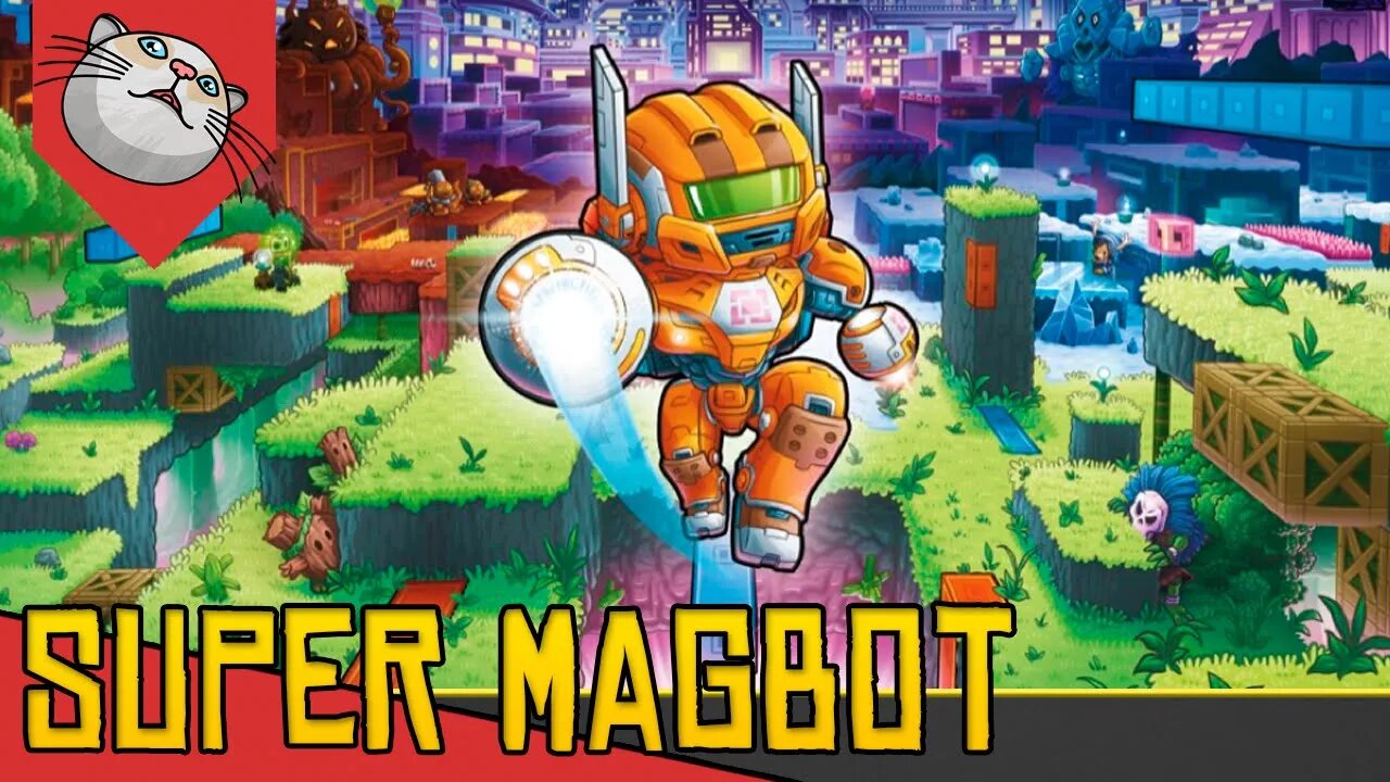 PULANDO PLATAFORMAS SEM PULAR - Super Magbot [Conhecendo o Jogo Gameplay Português PT-BR]