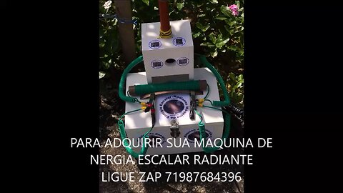 Máquina de energia escalar radiante depoimento