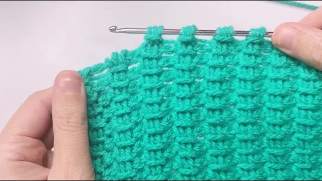 🧶Super Easy Tunisian Crochet Baby Blanket For Beginners