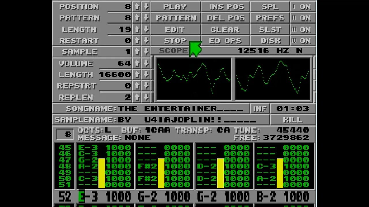 Atari ST Protracker Mods - The Entertainer