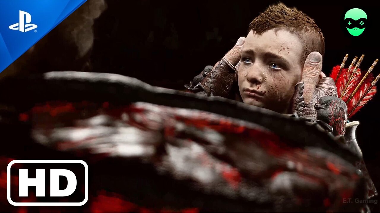 (PS5) God of War 4 - Kratos And Atreus fight the cannibals Scene (4K 60FPS) God of War 2023