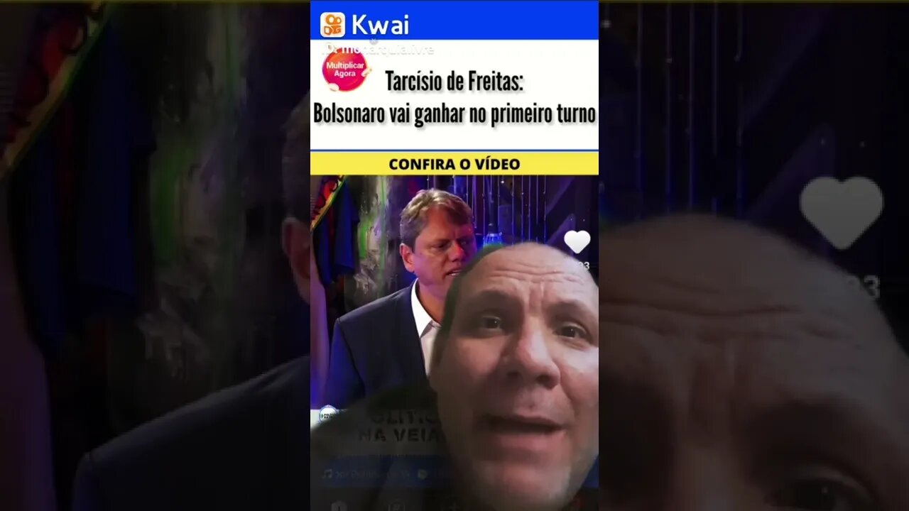 Será? Tarcísio diz em podcast que Bolsonaro é um escolhido espiritualmente, um escolhido de Deus