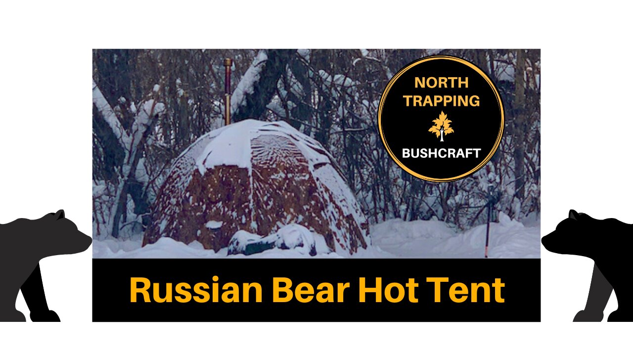 Russian Bear Hot Tent With Gear for 2 People