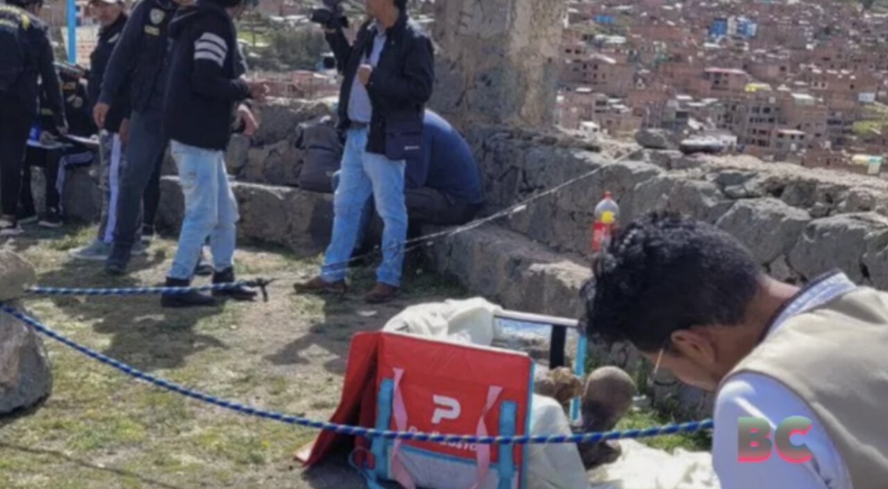 Man found carrying around a mummified corpse up to 800 years old in a food delivery bag in Peru