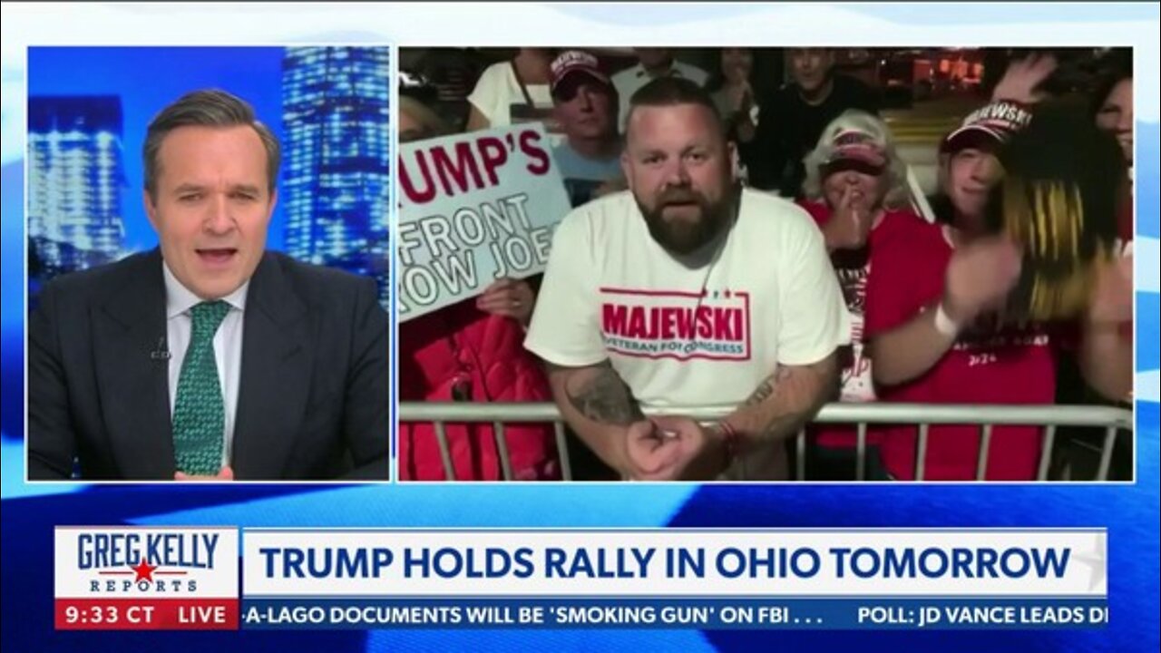 Trump Heads to Ohio for a Rally, where congressional candidate and Trump mega-fan J.R. Majewski will be in the front row