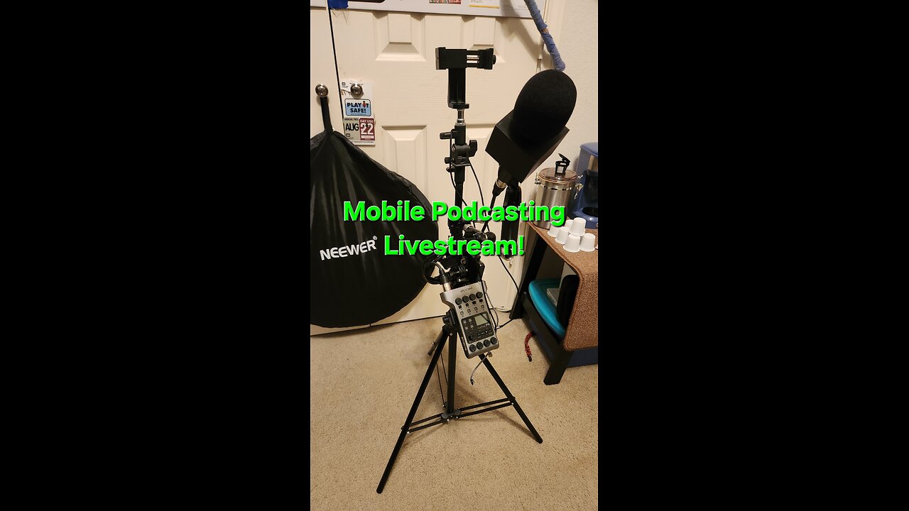 Easy Mobile Podcasting Livestream Setup with Podtrak 4 #mobile #fishing #livestream