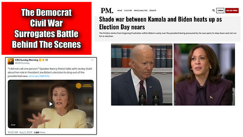 Democrat Civil War Raging Behind The Scenes Biden and Harris Camps Feud