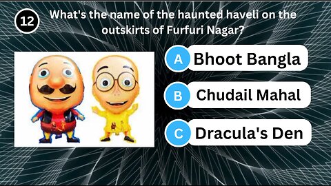 Motu Patlu Cartoon Quiz