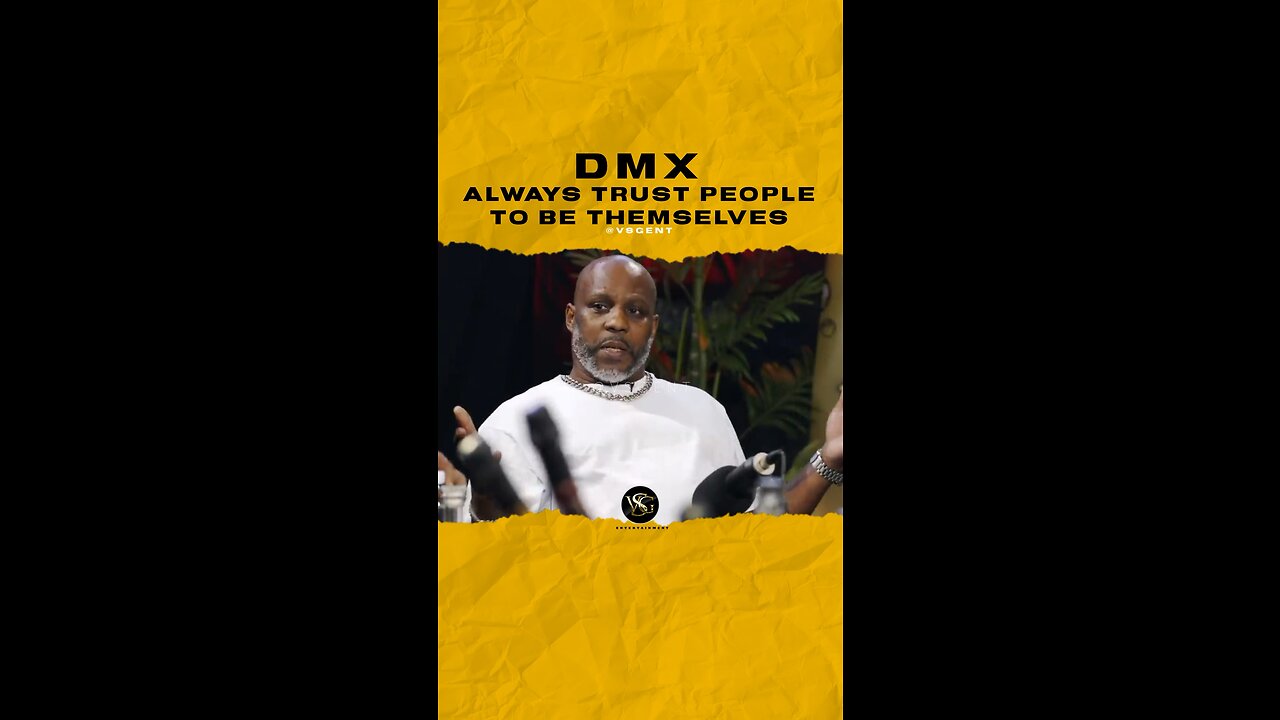 #dmx always trust people to be themselves. 🎥 @drinkchamps