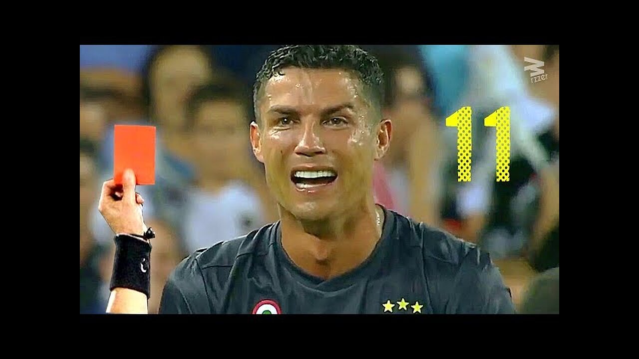 Cristiano Ronaldo: All 11 RED CARDS In Career