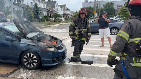 Car Fire Extinguished