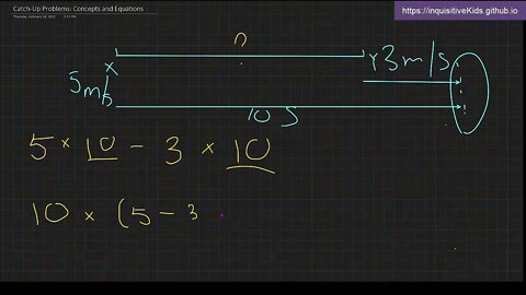 Catch-Up Problems: Concepts and Equations