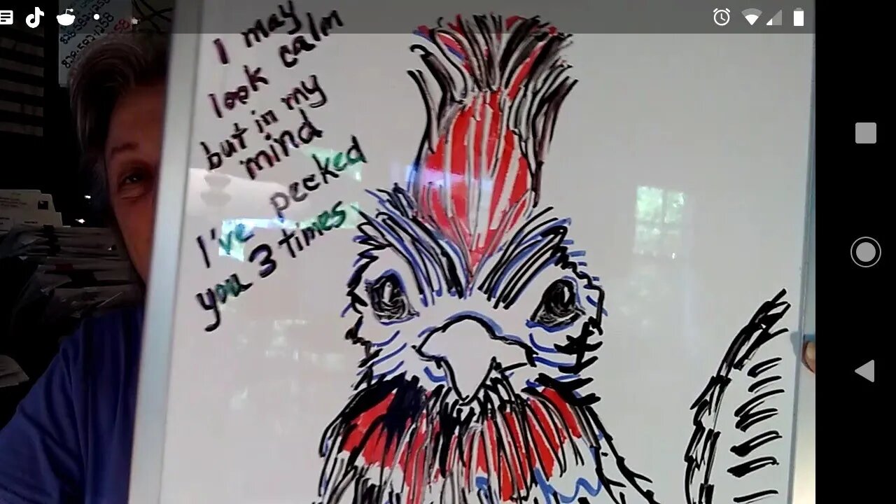 21May22 - " I may look calm... but in my mind I've picked you 3 times."