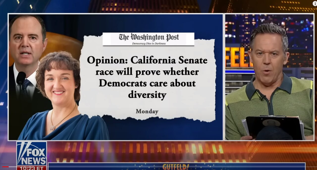 Gutfeld: WaPo essay urges White Democrats to drop out of Senate race