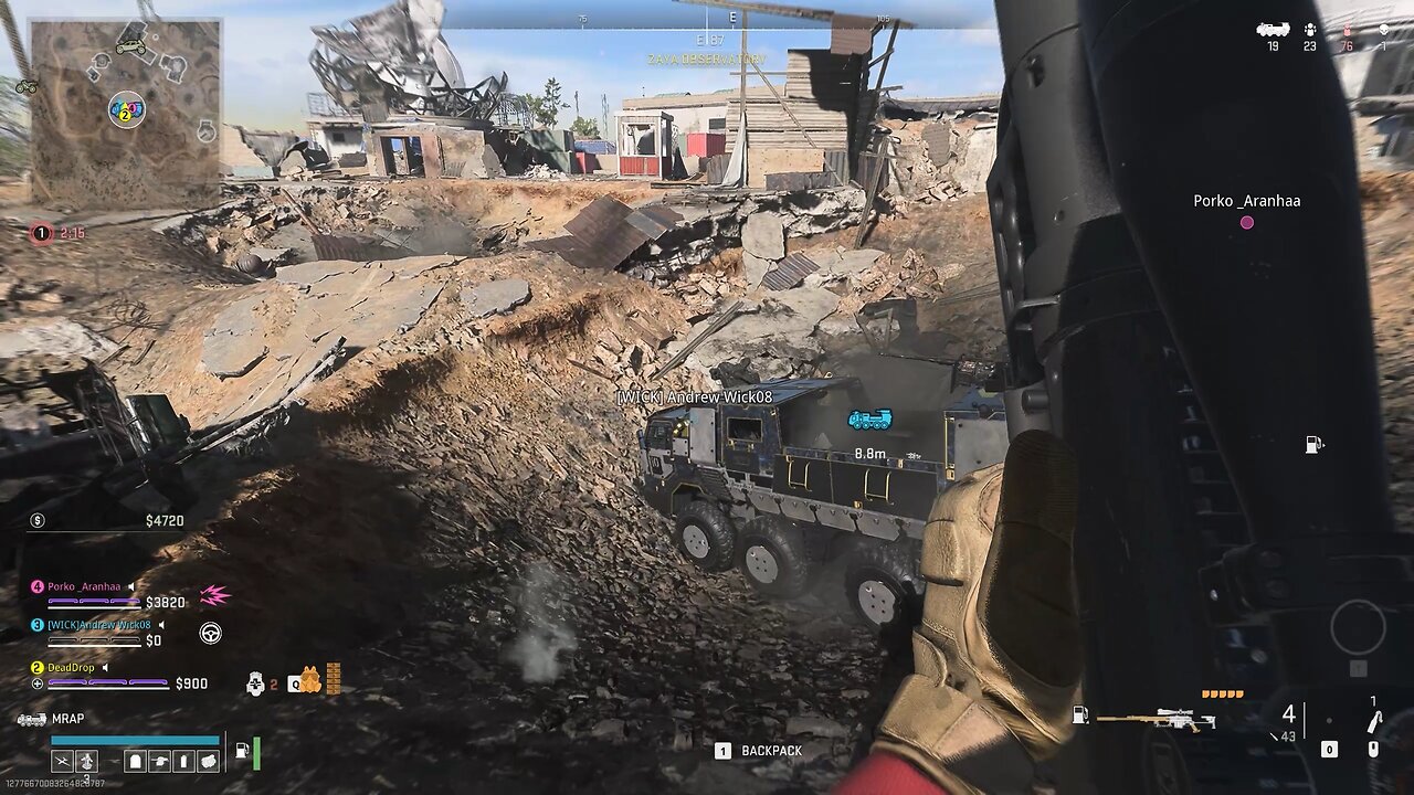 Straight out of the trenches.