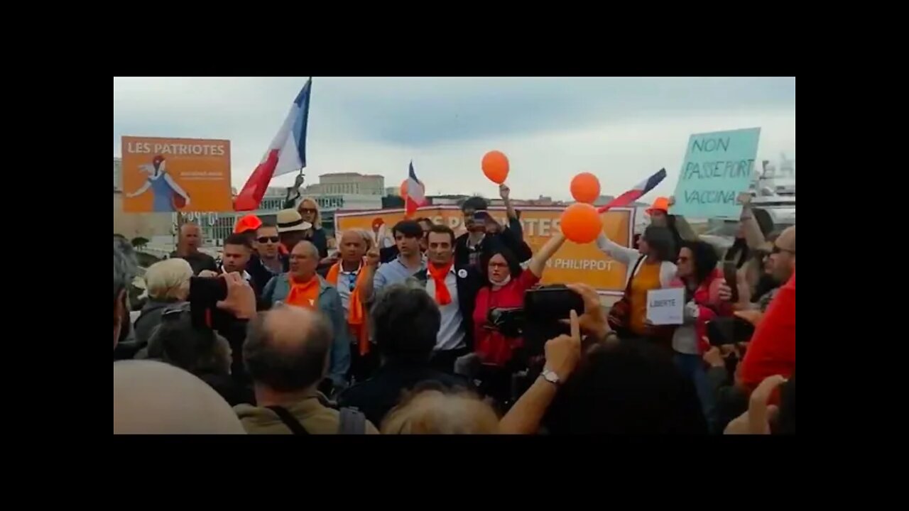 Emocionante: Manifestação dos Patriotas em Marselha pela Liberdade! Traduzido em Português 25/4/21