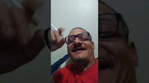 Having my morning tea