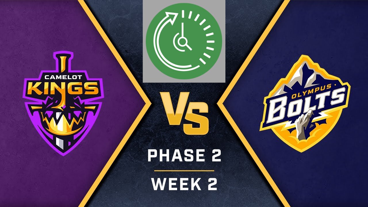 SMITE Pro League Phase 2 Week 2 Day 1 Camelot Kings Vs Olympus Bolts (Just the Action)