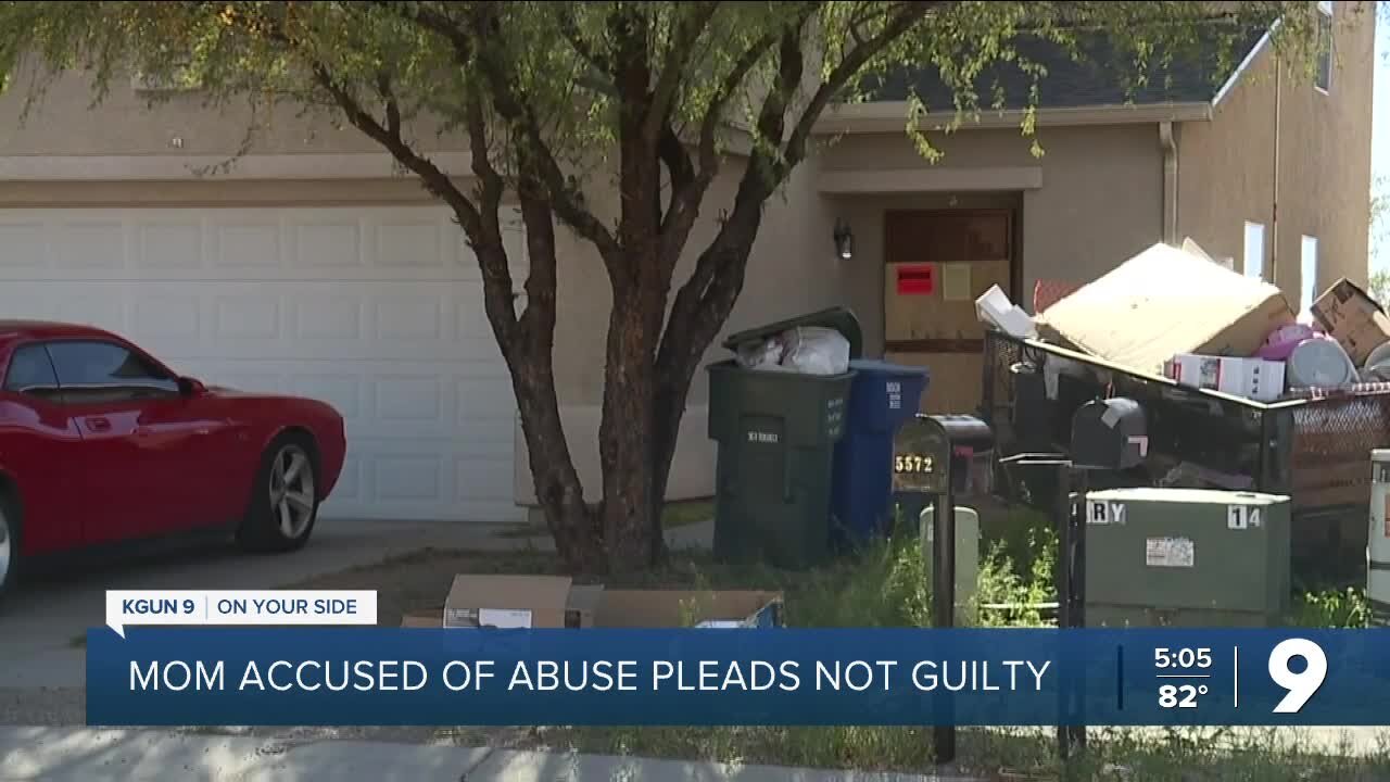 Mother pleads 'not guilty' to child abuse charges
