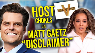 Hostage-like video disclaimer about Matt Gaetz on The View