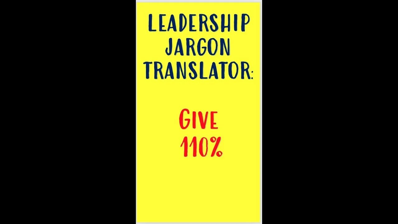 Why you should stop asking employees to give 110% (and what to ask instead). #shorts #leadership