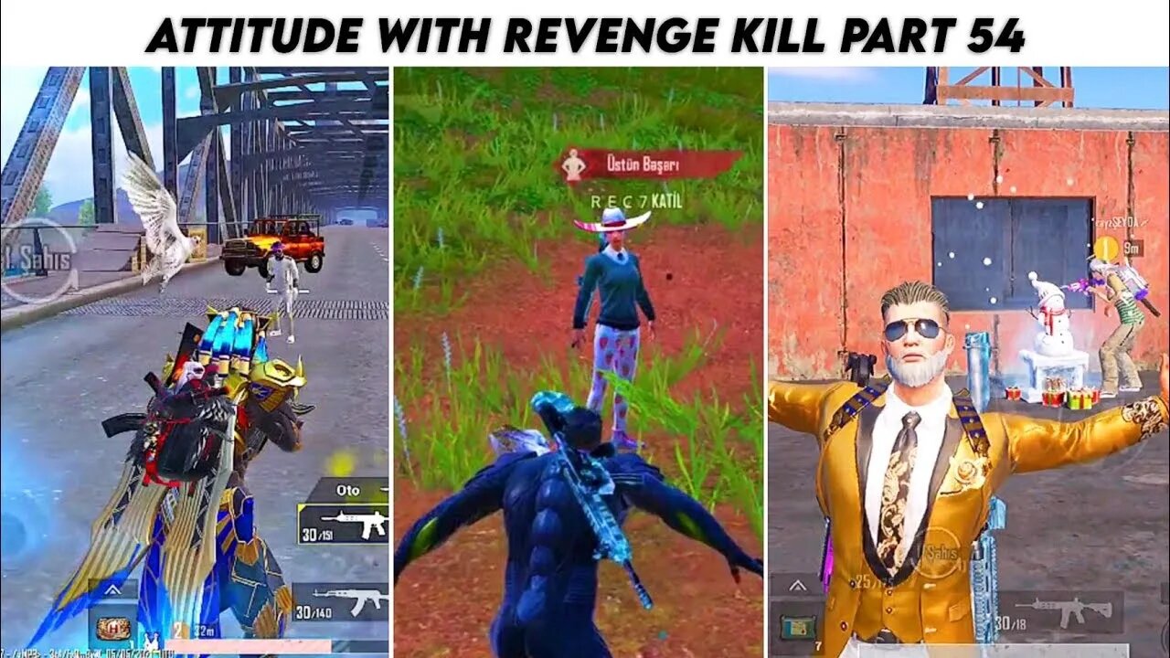 Pubg Mobile Attitude 😈 With Revenge Kill Blood Raven X-Suit 😮 - Season 18 | Part 54 | Xbot 2.0