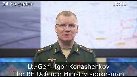 ⚡️🇷🇺🇺🇦 Morning Briefing of the Ministry of Defense of Russia (November 24, 2022)
