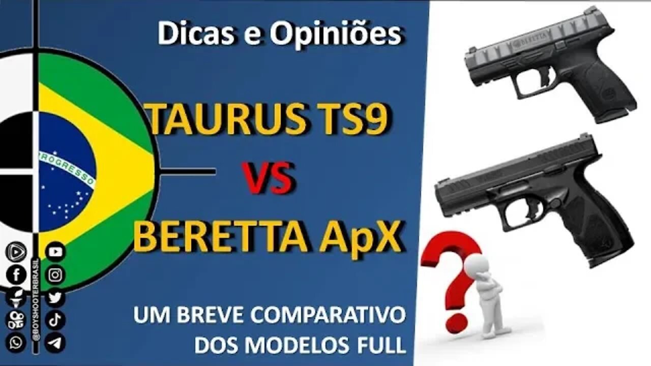 Comparativo - Taurus TS9 vs Beretta ApX