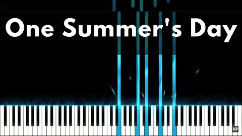 One Summer's Day - Piano tutorial