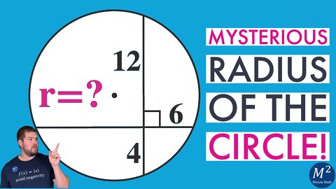 The Mysterious Solution to the Radius of the Circle! | Minute Math