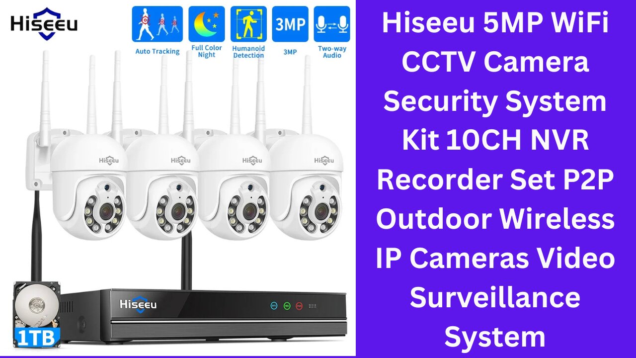 Hiseeu 5MP WiFi CCTV Camera