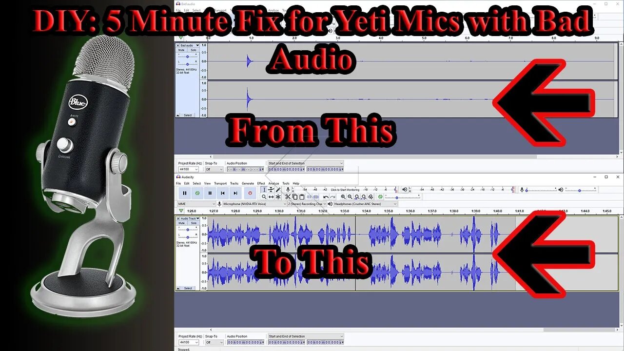 DIY: Blue Yeti Mic Audio Fix