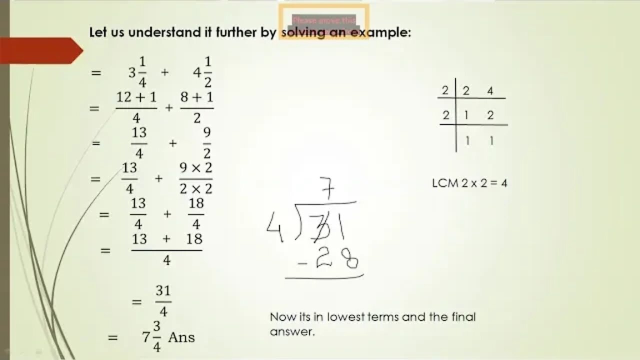 Class 4th Maths 20 07 2020